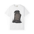 She Died Judging Your Costume T-shirt in White, front view