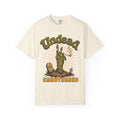 Undead Unbothered T-shirt in Ivory, front view