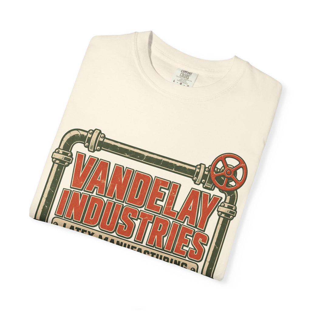 Vandelay Industries T-shirt in Ivory, folded view