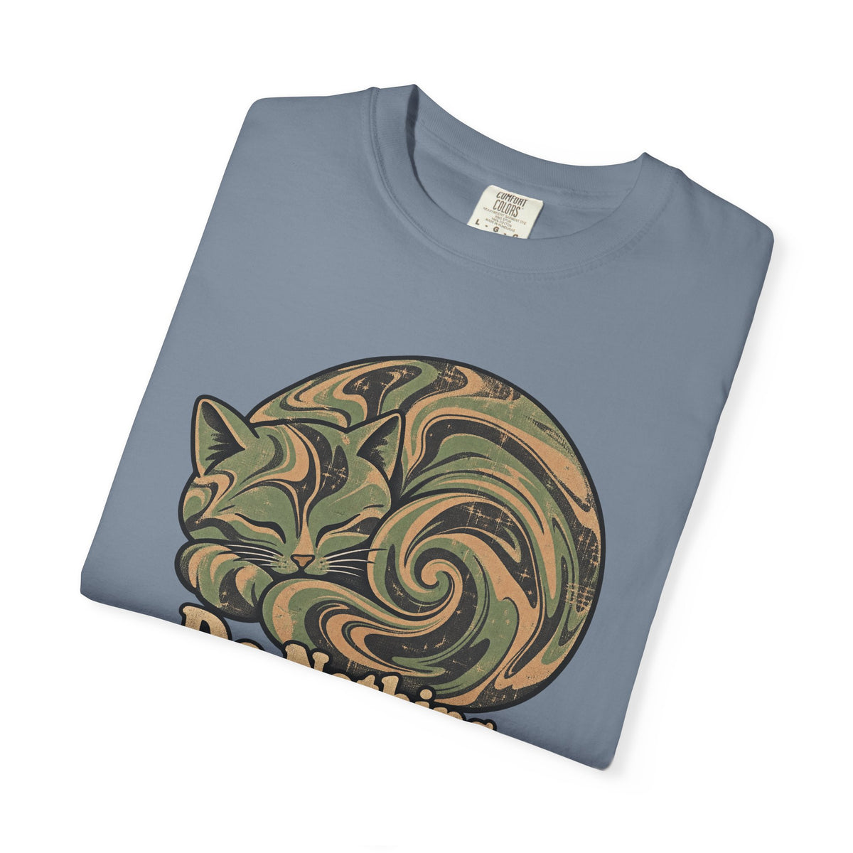 Comfort Colors® Do Nothing T-Shirt, Funny Vintage Philosophy Cat