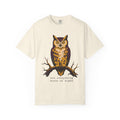 Not Everything Hoots At Night T-shirt in Ivory, front view