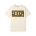 M1LLNL License Plate T-shirt in Ivory, front view