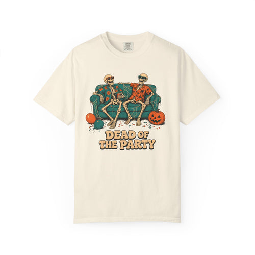 Dead Of The Party T-shirt in Ivory, front view