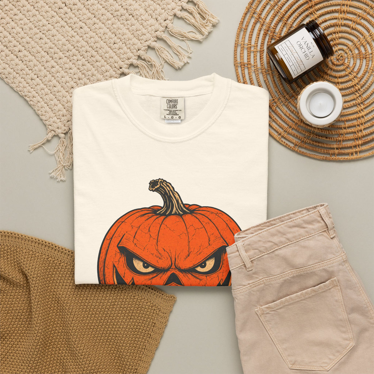 You Talking To Me T-shirt in Ivory, flat lay view