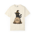 Halloween Cat T-shirt in Ivory, front view