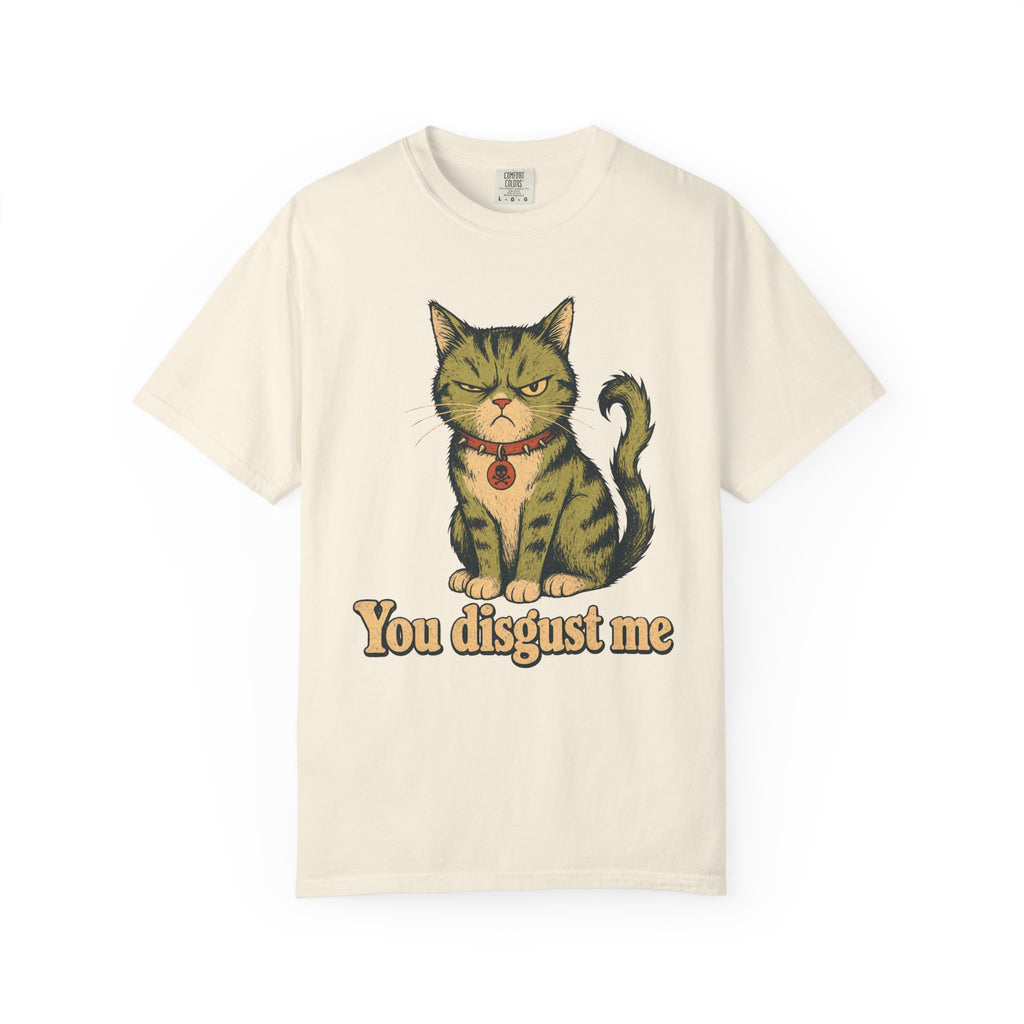 You Disgust Me T-shirt in Ivory, front view