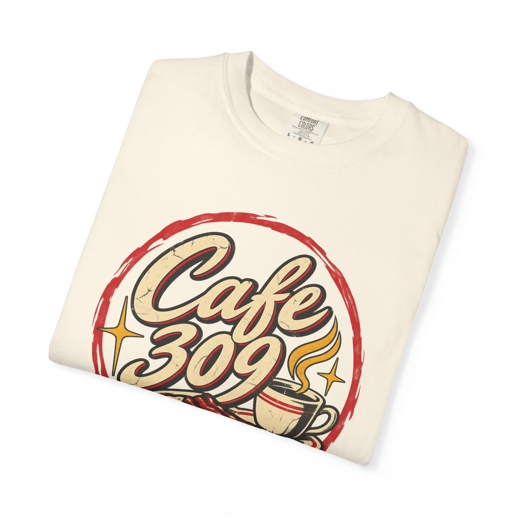 Cafe 309 T-shirt in Ivory, folded view