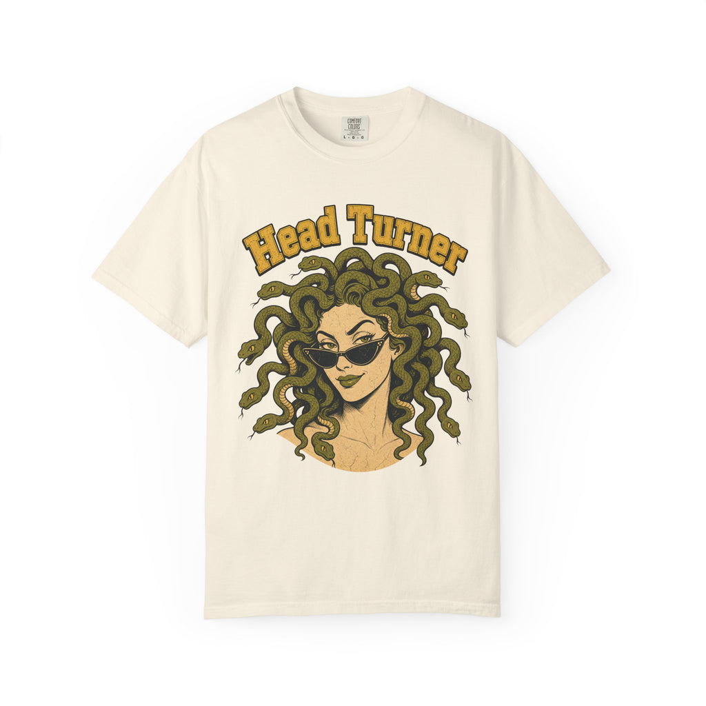 Head Turner Medusa T-shirt in Ivory, front view
