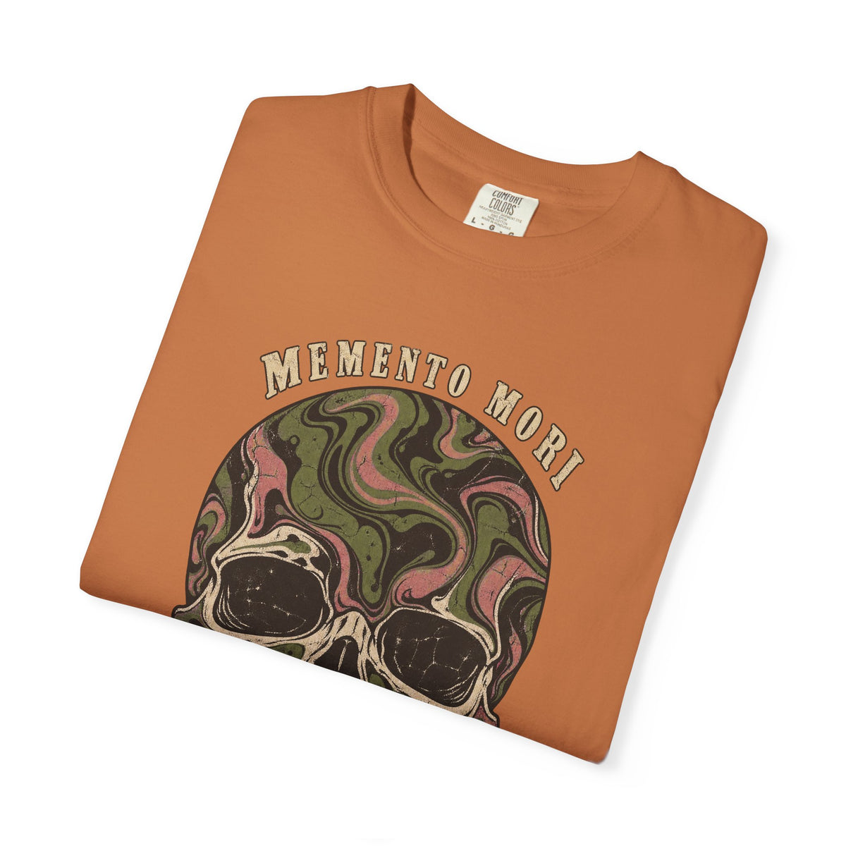 Comfort Colors® Memento Mori T-Shirt, Funny Vintage Philosophy Skull