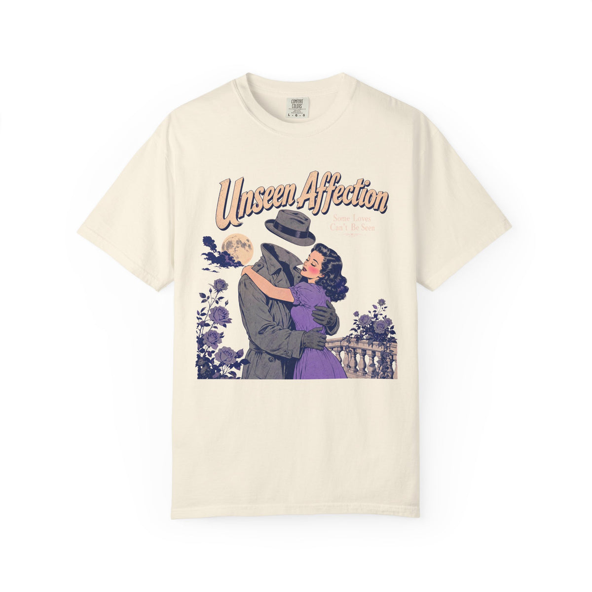 Invisible Man Romance T-shirt in Ivory, front view