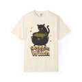 Season of the Witch Black Cat T-shirt in Ivory, front view