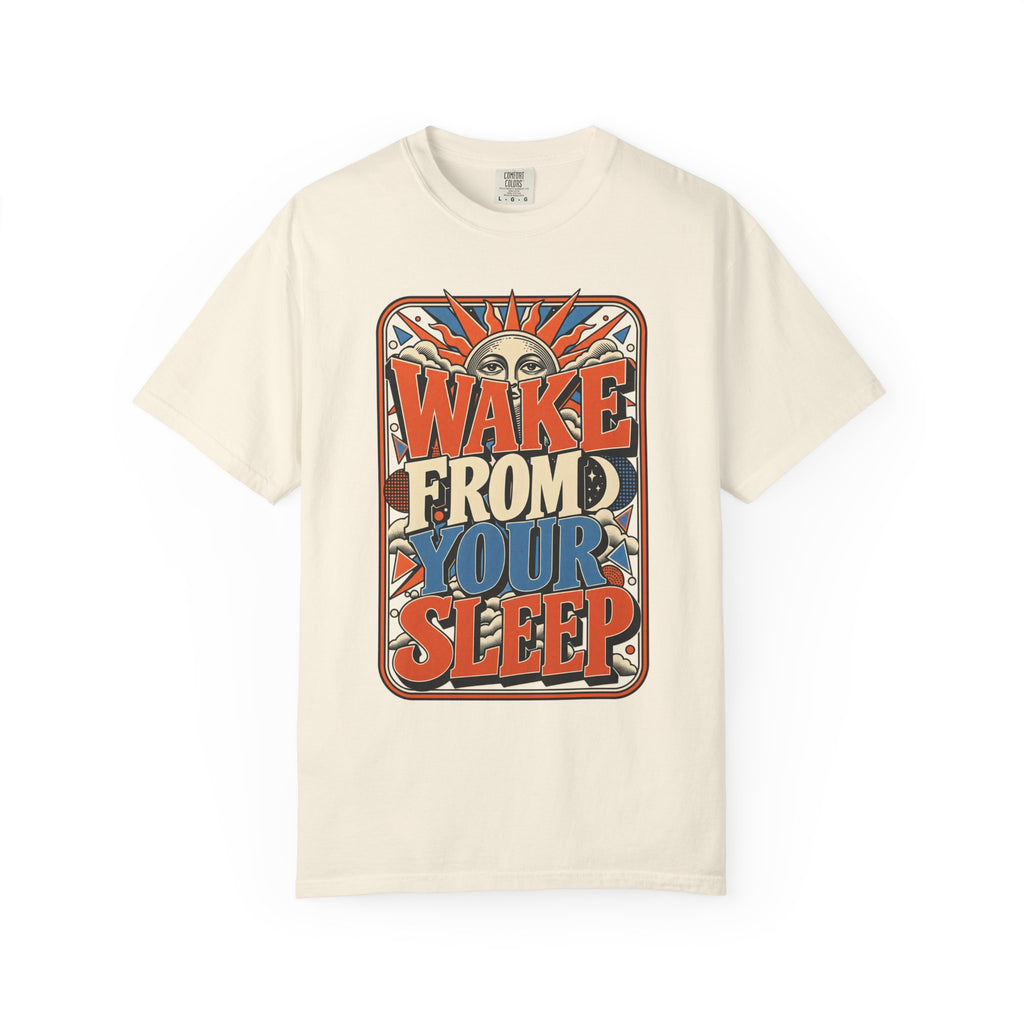 Wake From Your Sleep T-shirt in Ivory, front view