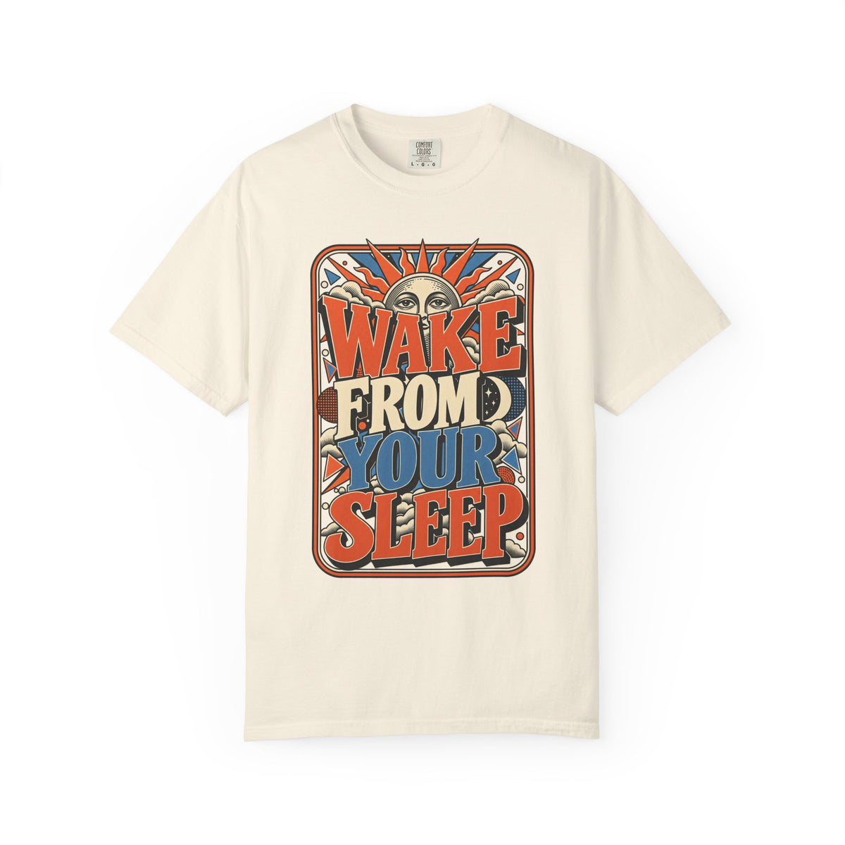 Wake From Your Sleep T-shirt in Ivory, front view