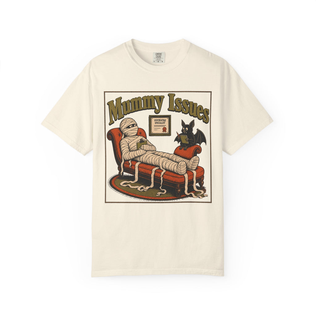 Mummy Issues T-shirt in Ivory, front view