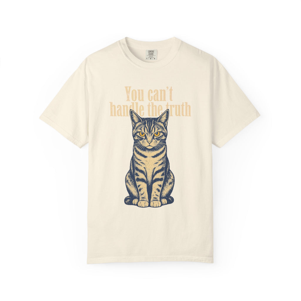 You Can't Handle The Truth T-shirt in Ivory, front view