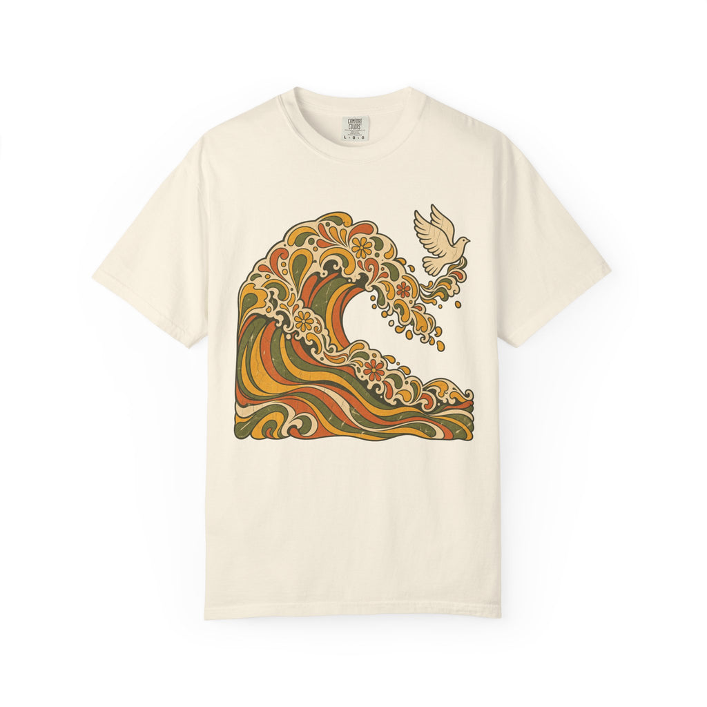 Great Wave T-shirt in Ivory, front view