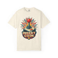 Insert Coin T-shirt in Ivory, front view
