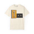 Wrench Pun Cassette Tape T-shirt in Ivory, front view