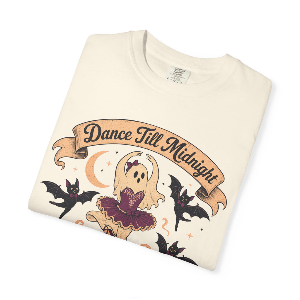 Dance Till Midnight T-shirt in Ivory, folded view