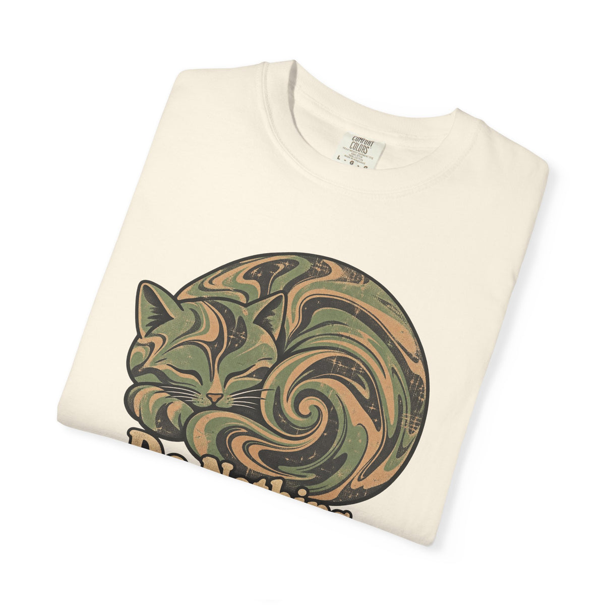 Comfort Colors® Do Nothing T-Shirt, Funny Vintage Philosophy Cat