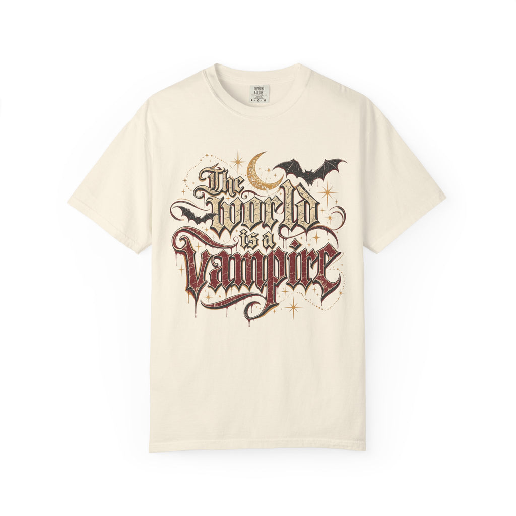 The World Is A Vampire T-shirt in Ivory, front view