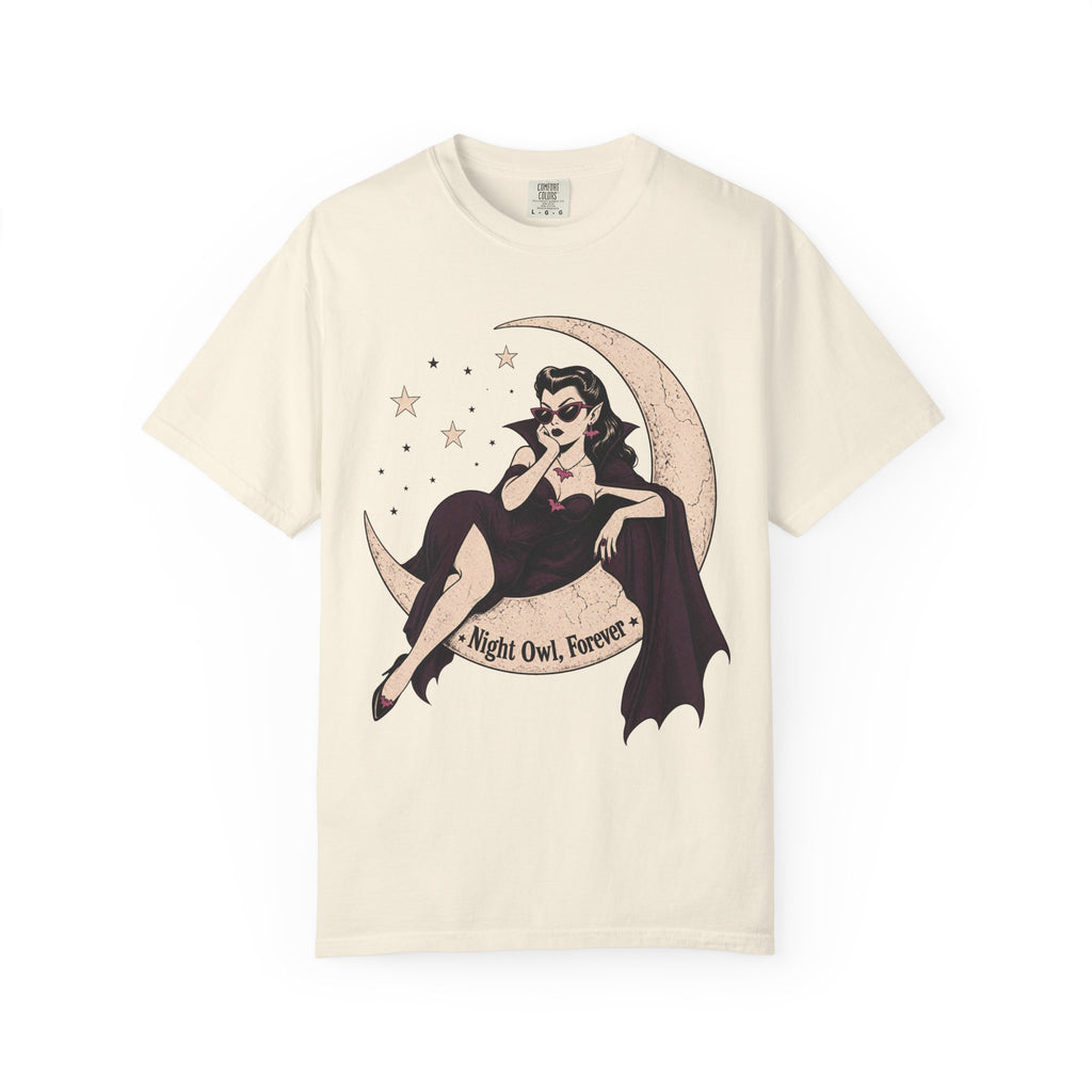 Night Owl Forever T-shirt in Ivory, front view