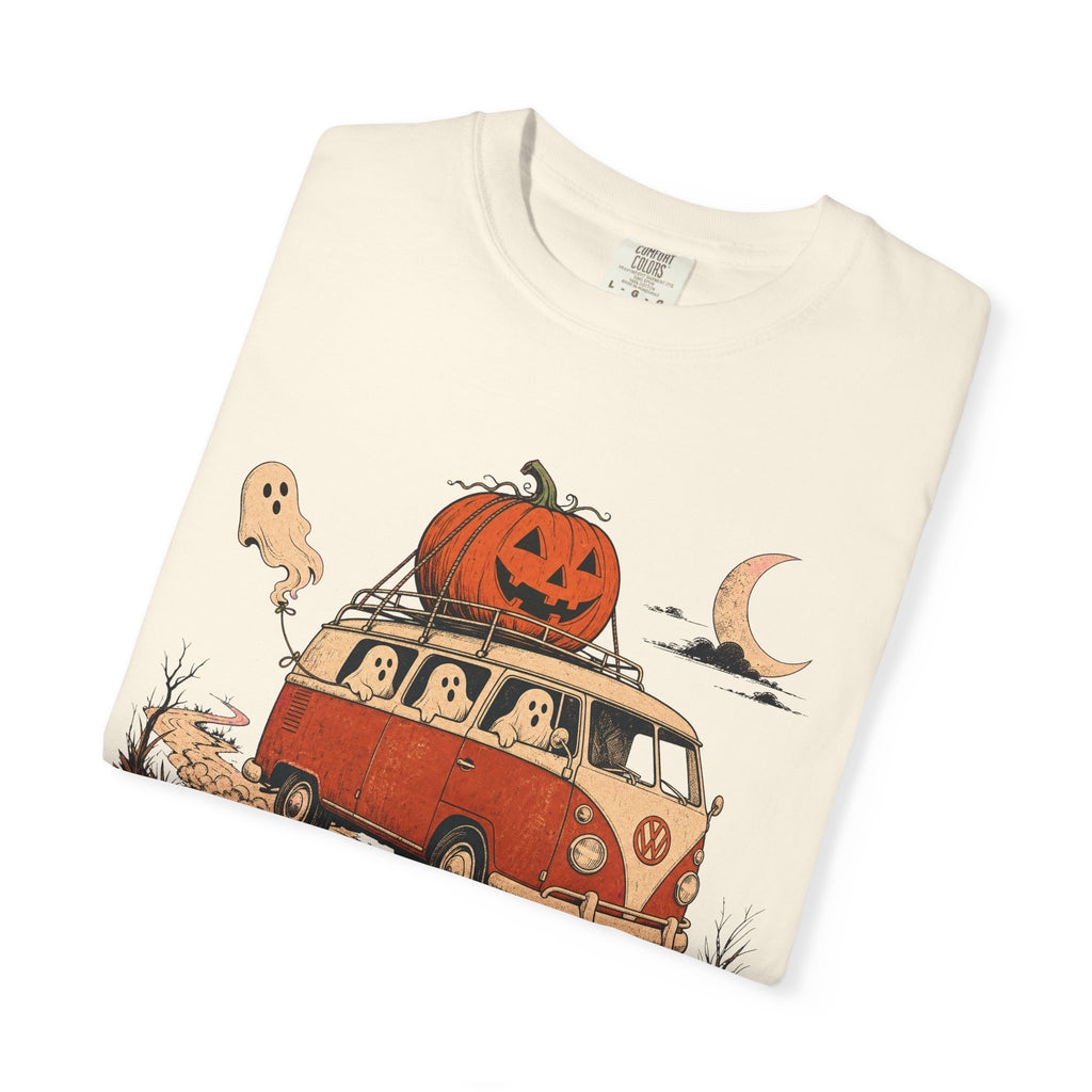 Haunted Camper Van T-shirt in Ivory, folded view