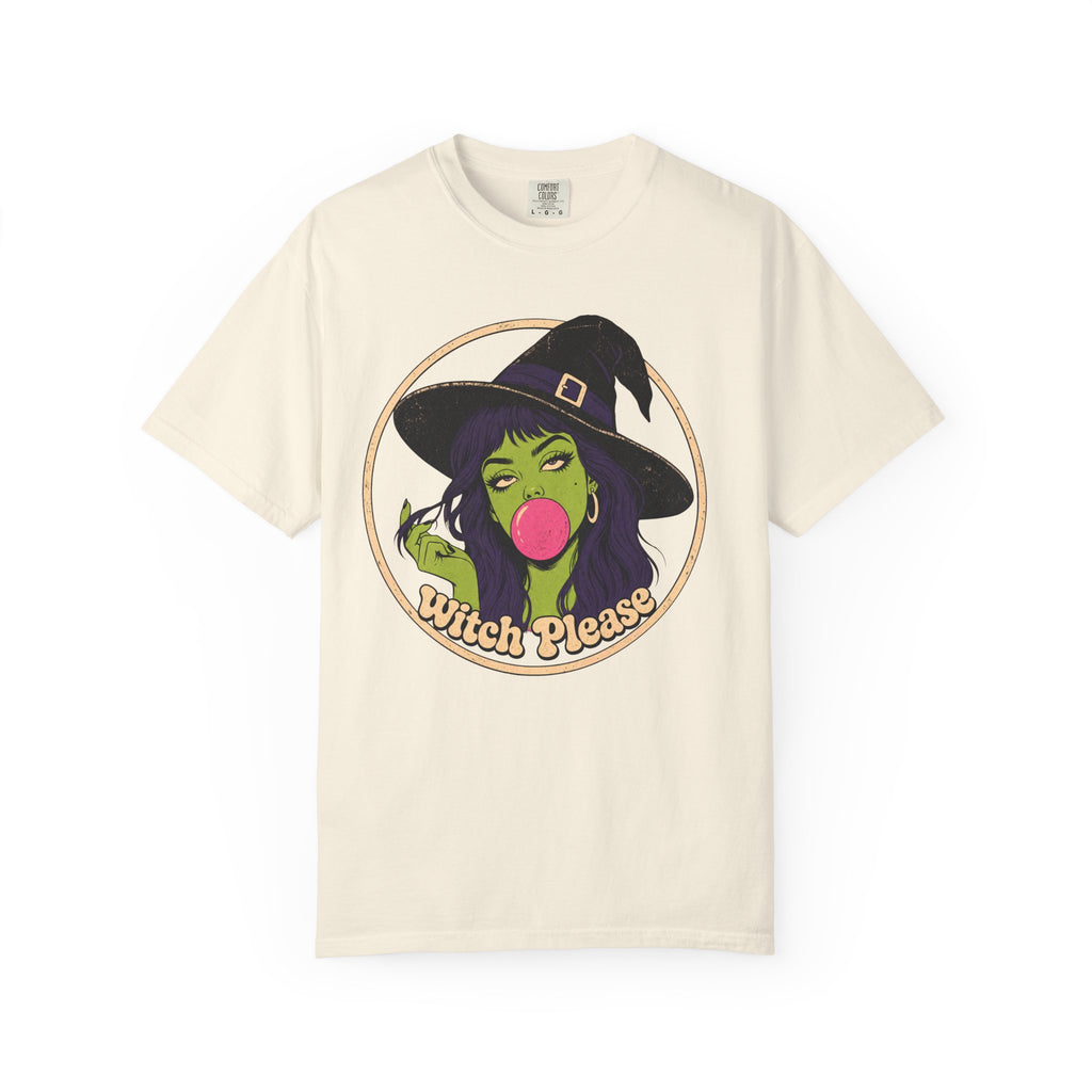 Witch Please T-shirt in Ivory, front view