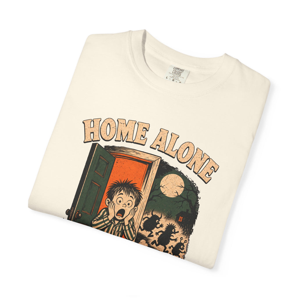 Home Alone Not Anymore T-shirt in Ivory, folded view