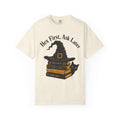 Hex First Ask Later T-shirt in Ivory, front view