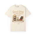 Born a Girl or I'd Be a Drag Queen T-shirt in Ivory, front view