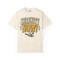 Serenity Now T-shirt in Ivory, front view