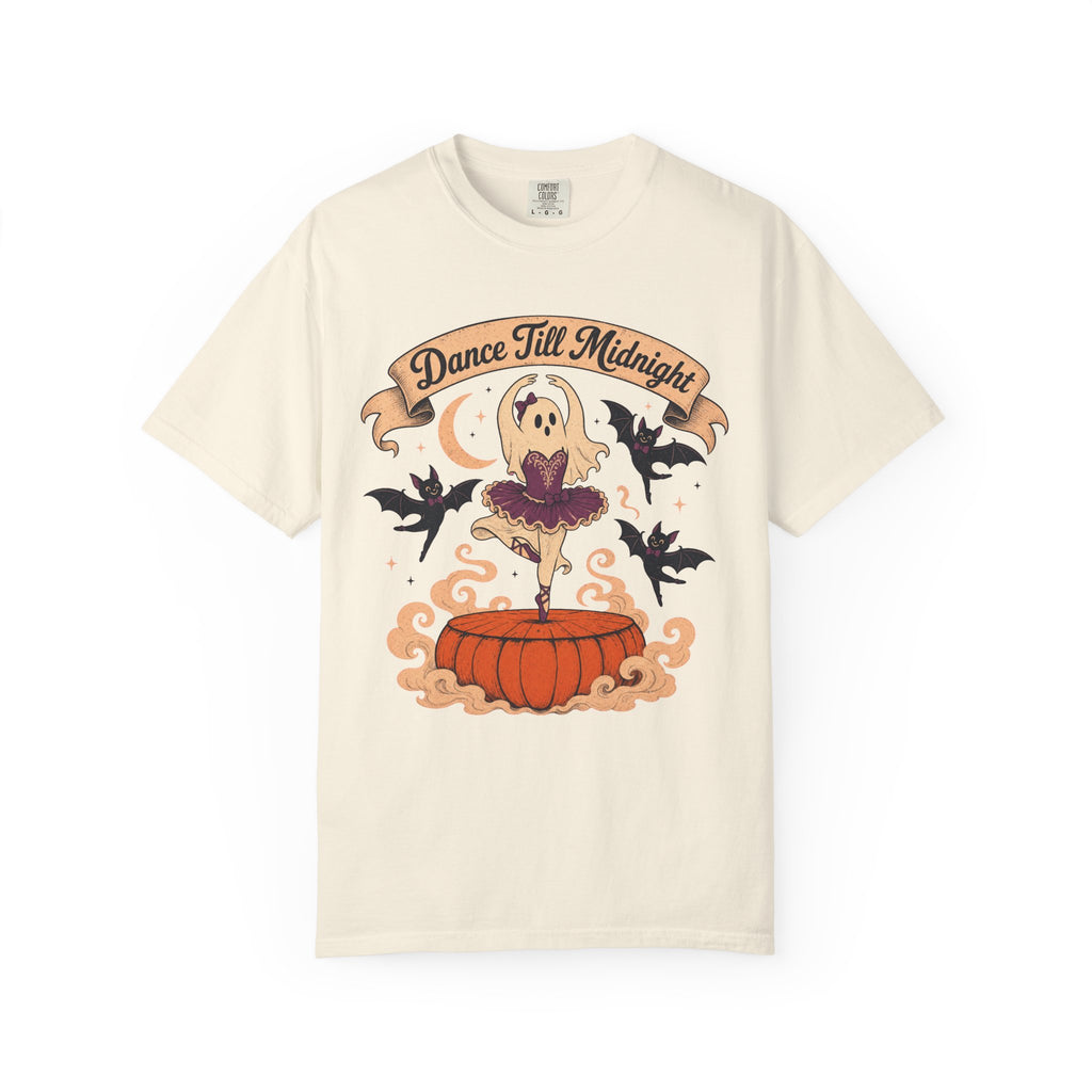 Dance Till Midnight T-shirt in Ivory, front view