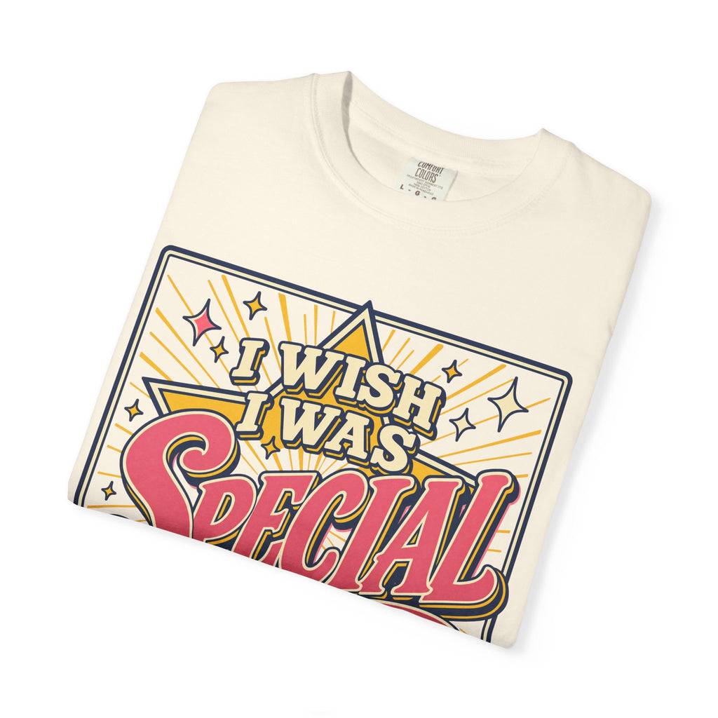 I Wish I Was Special T-shirt in Ivory, folded view