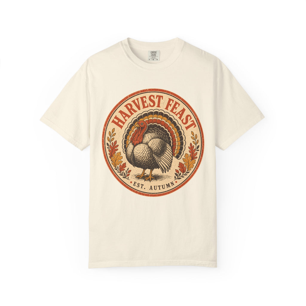 Harvest Feast T-shirt in Ivory, front view