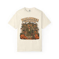 Halloween Movie Parody T-shirt in Ivory, front view