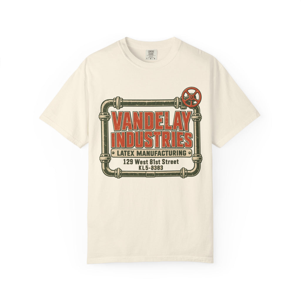 Vandelay Industries T-shirt in Ivory, front view