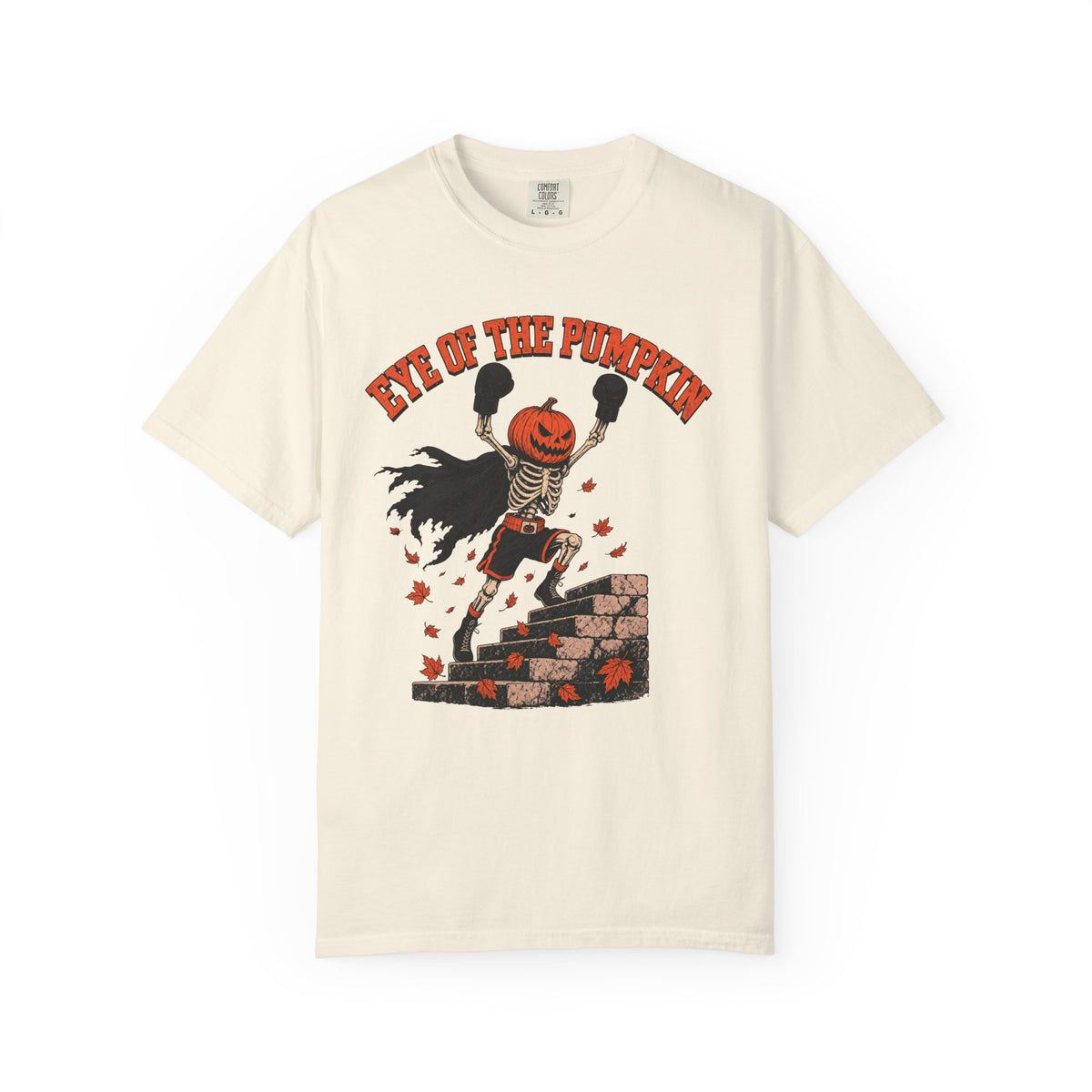 Halloween Movie Parody T-shirt in Ivory, front view