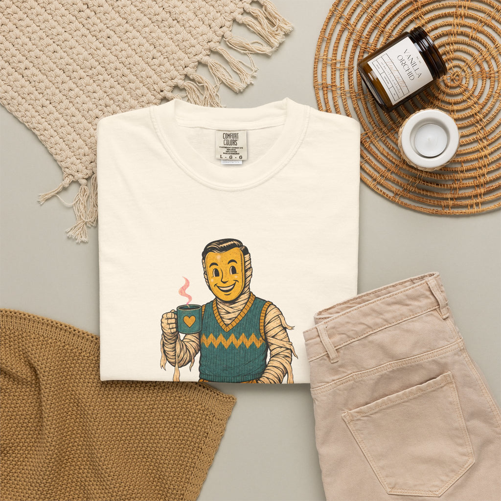 Totally Human T-shirt in Ivory, flat lay view