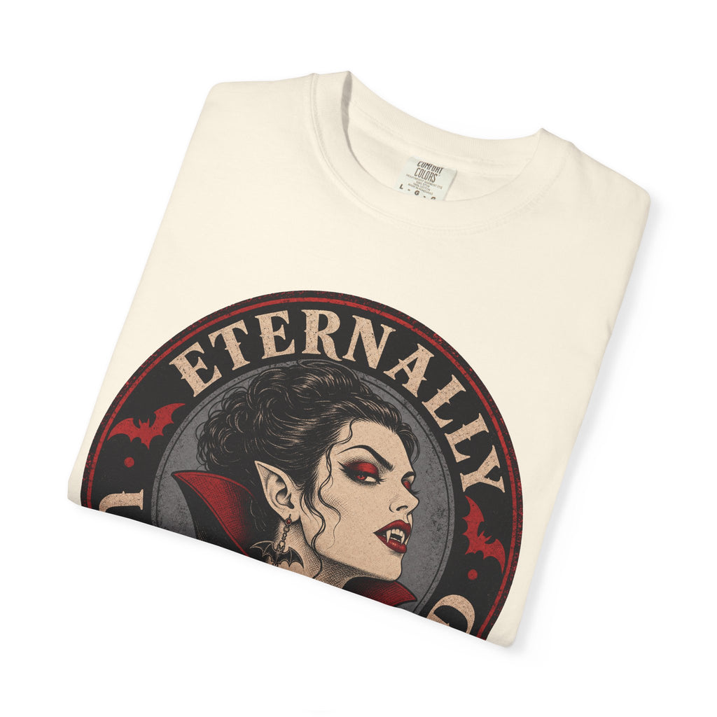 Eternally Unimpressed T-shirt in Ivory, folded view