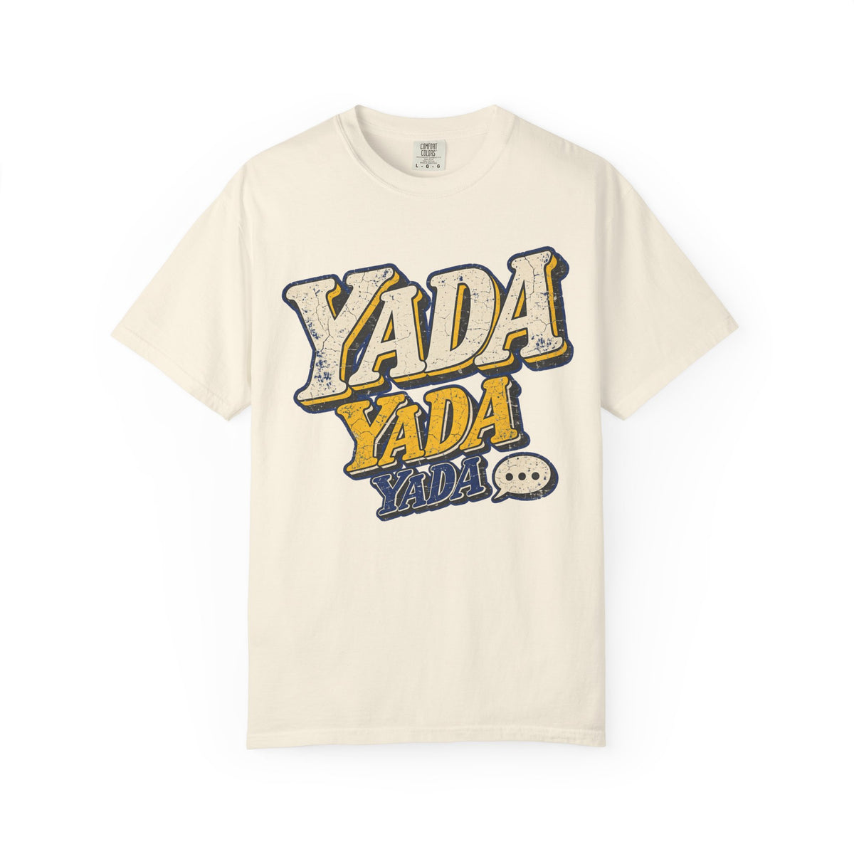 Yada Yada Yada T-shirt in Ivory, front view