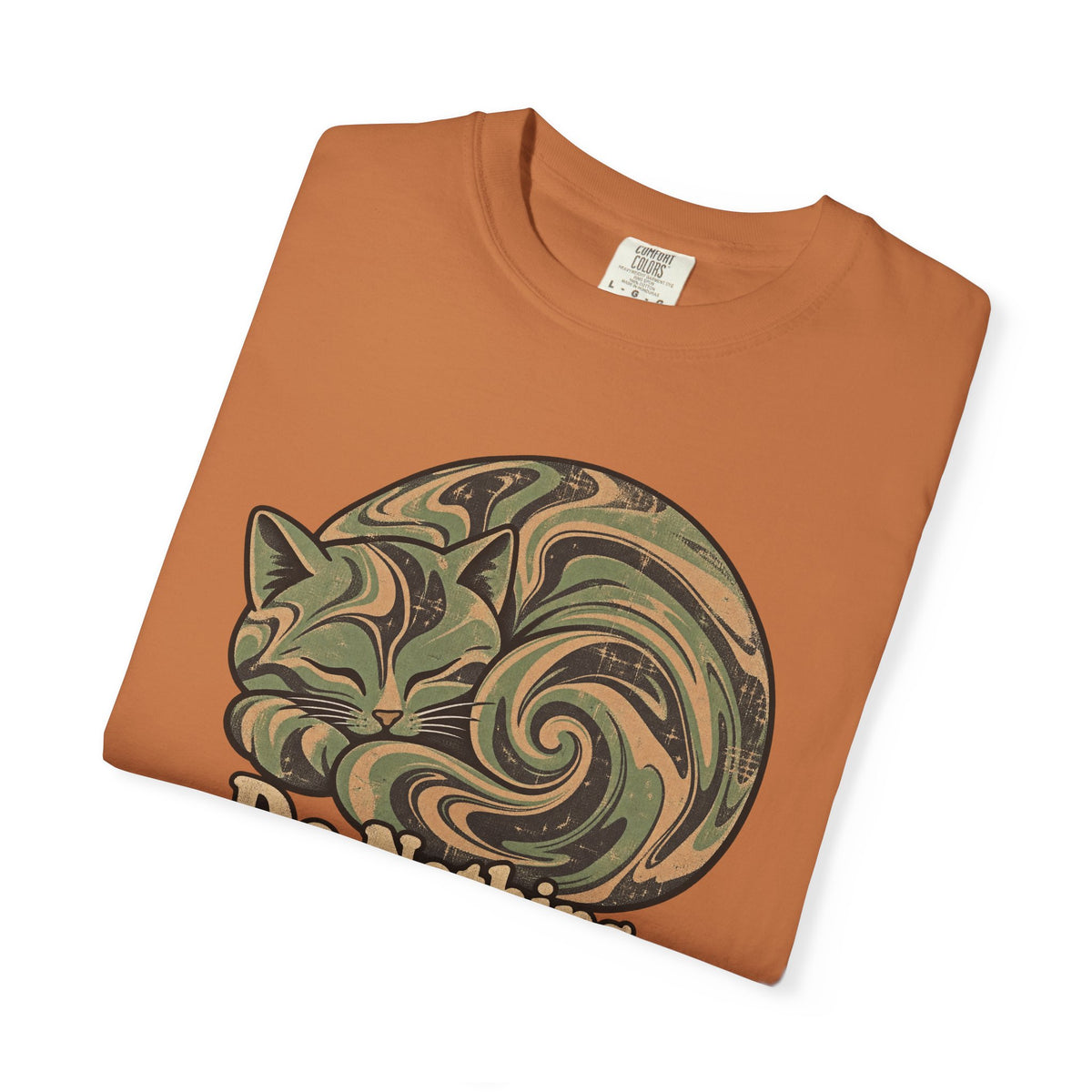 Comfort Colors® Do Nothing T-Shirt, Funny Vintage Philosophy Cat