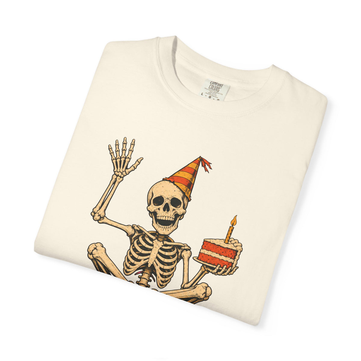 It's My Birthday T-shirt in Ivory, folded view