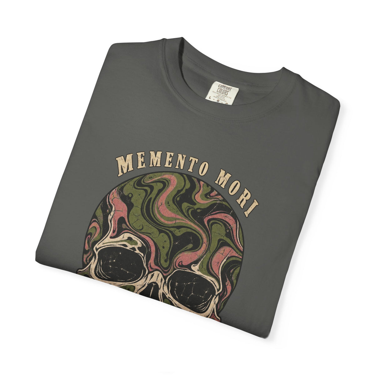 Comfort Colors® Memento Mori T-Shirt, Funny Vintage Philosophy Skull