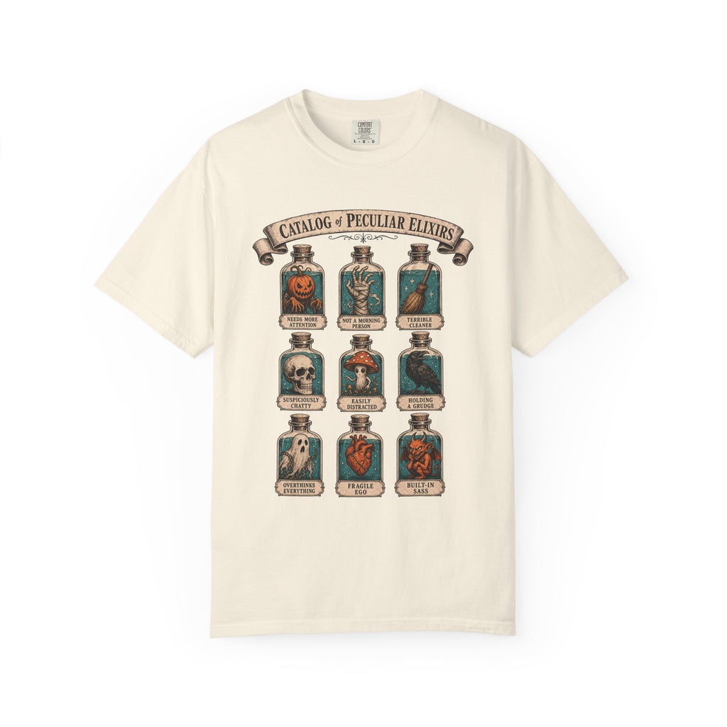 Potion Bottle T-shirt in Ivory, front view