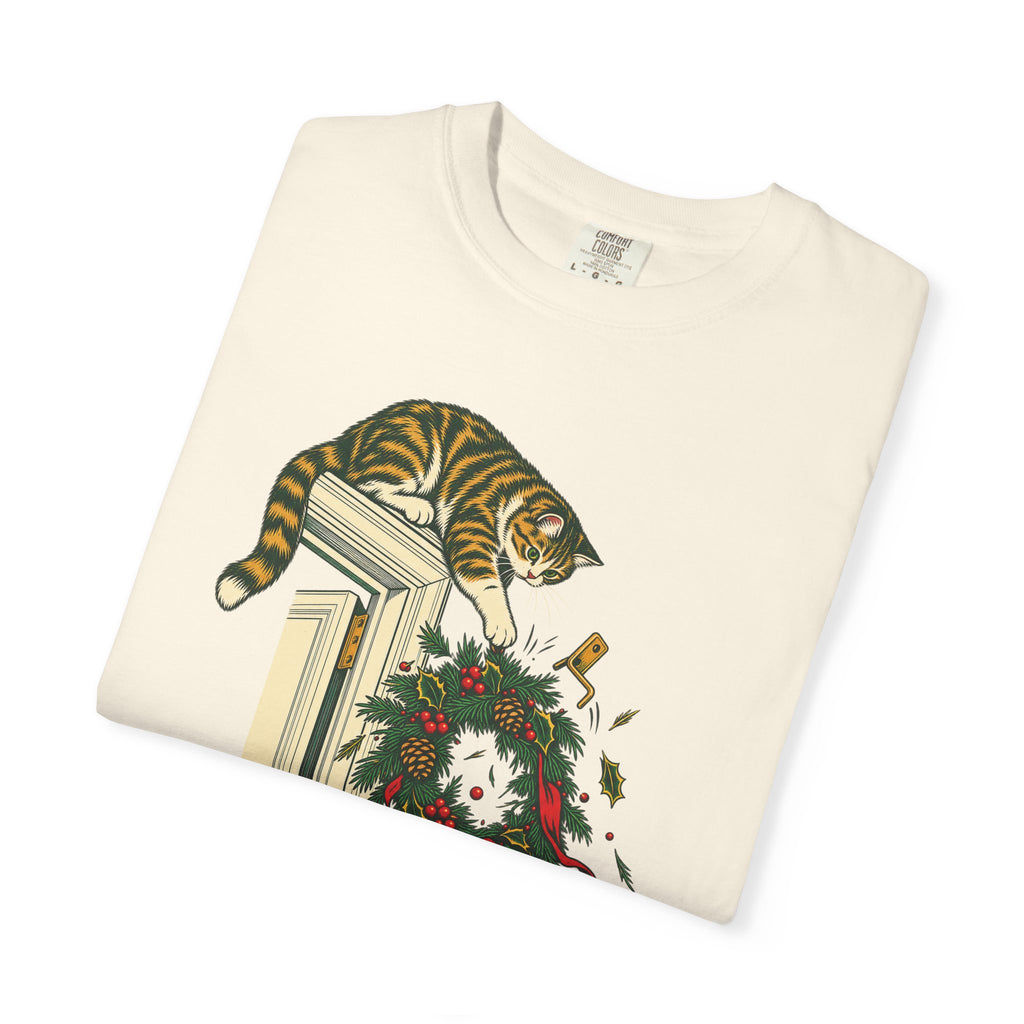 Peace On Earth T-shirt in Ivory, folded view