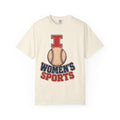 I Softball Women's Sports T-shirt in Ivory, front view