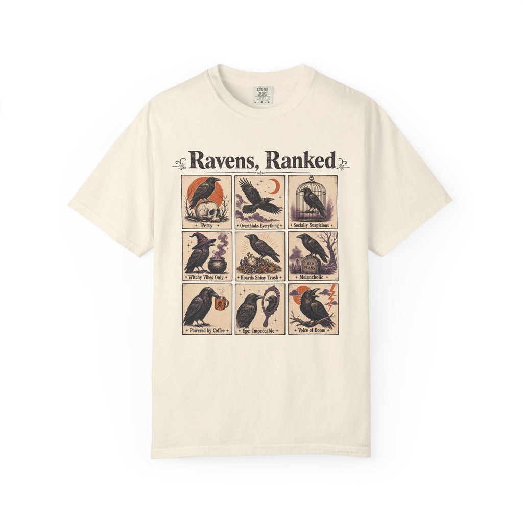 Ravens Ranked T-shirt in Ivory, front view