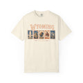 Wyoming Postage Stamp T-shirt in Ivory, front view