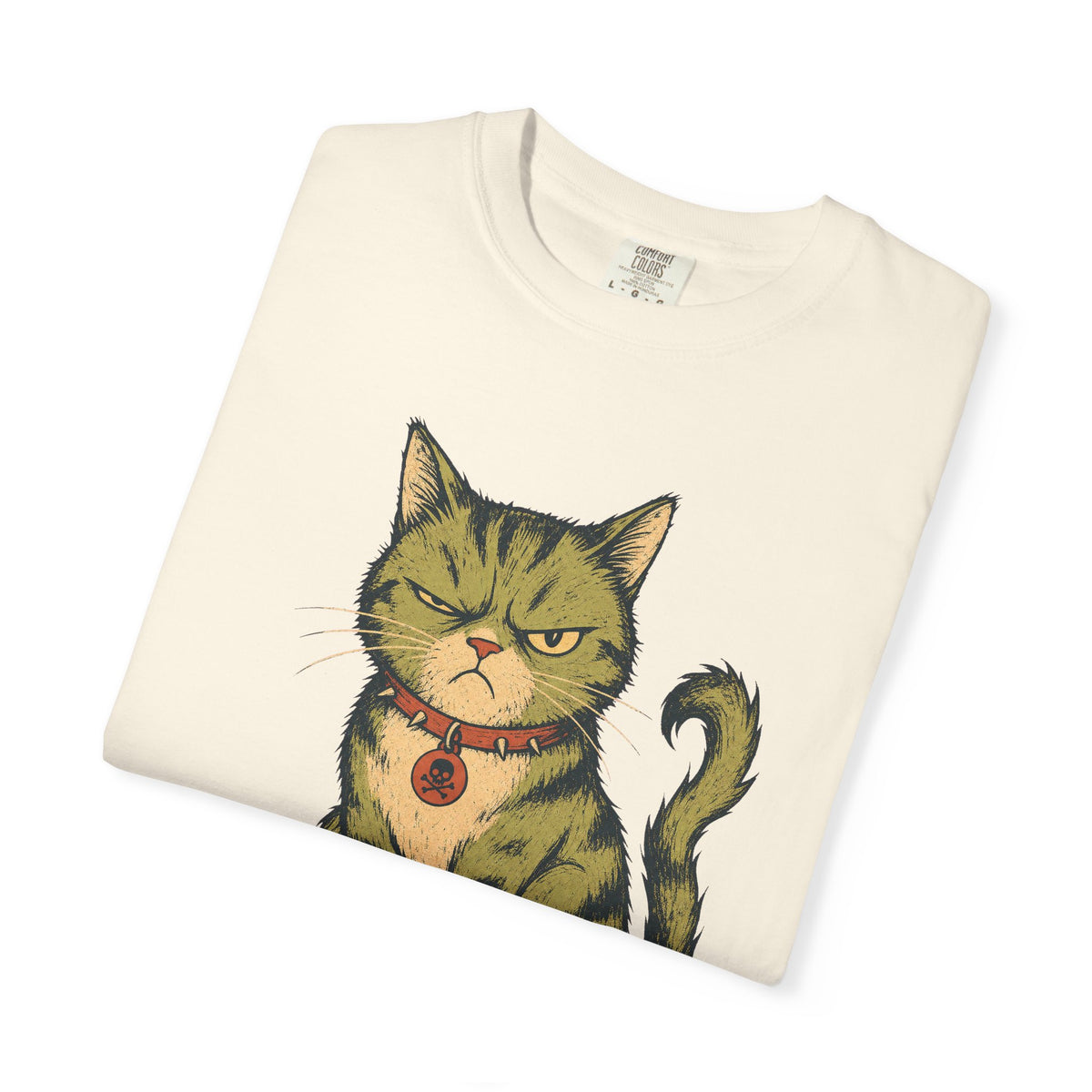 You Disgust Me T-shirt in Ivory, folded view